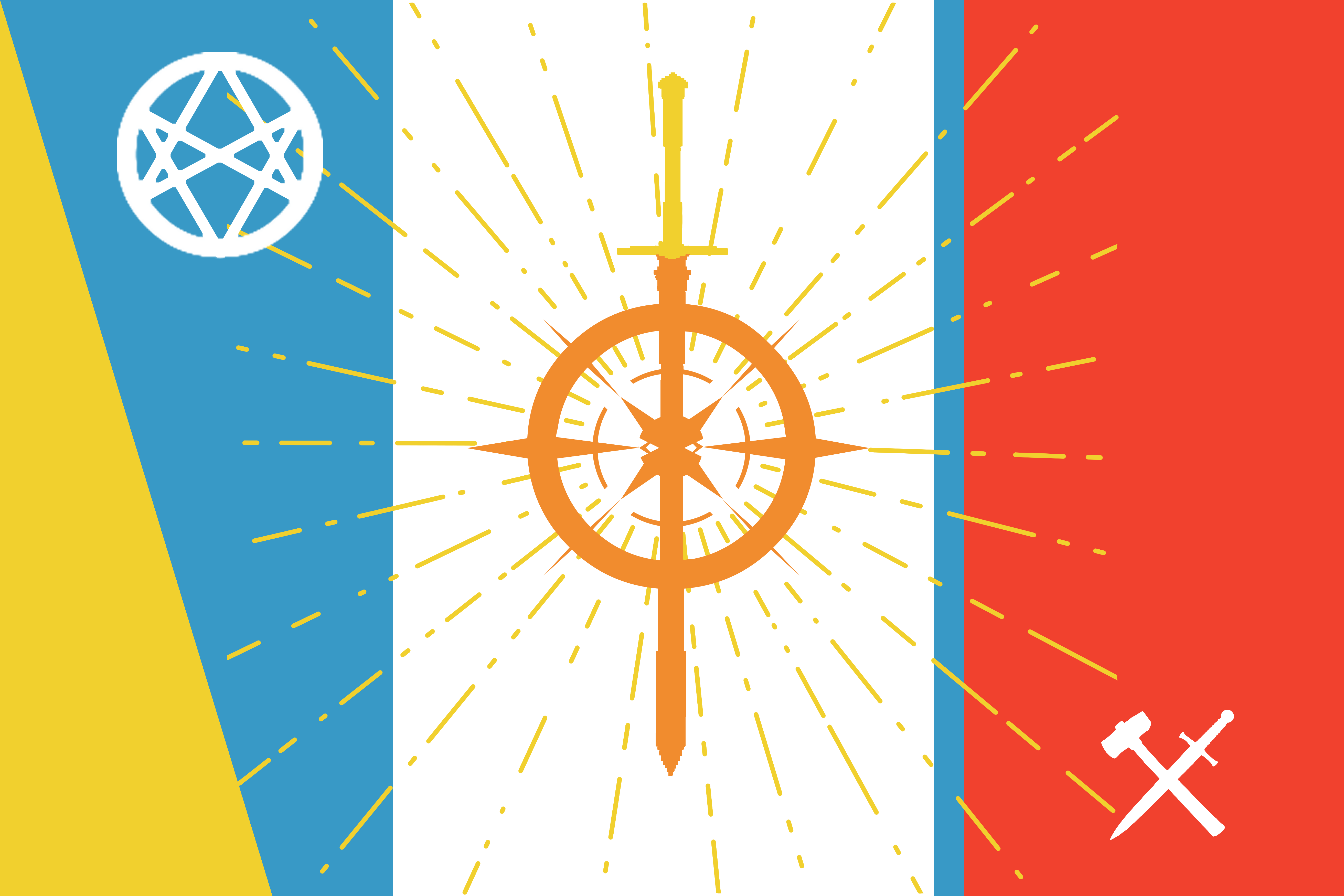 王国マハヴォーエ国旗，2600年標語制定後