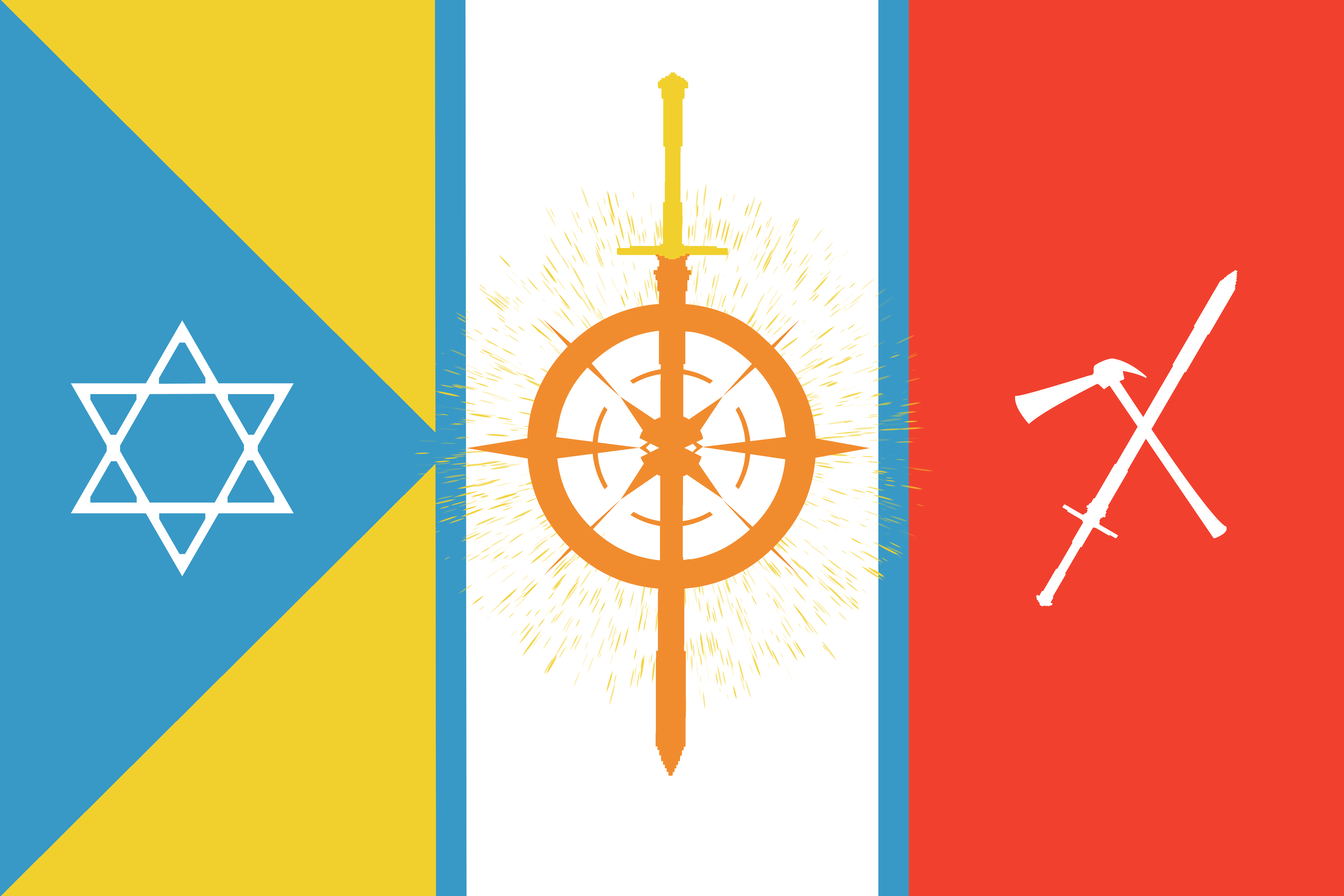 王国マハヴォーエ国旗，2936年那由他八界管理連盟機構成立後