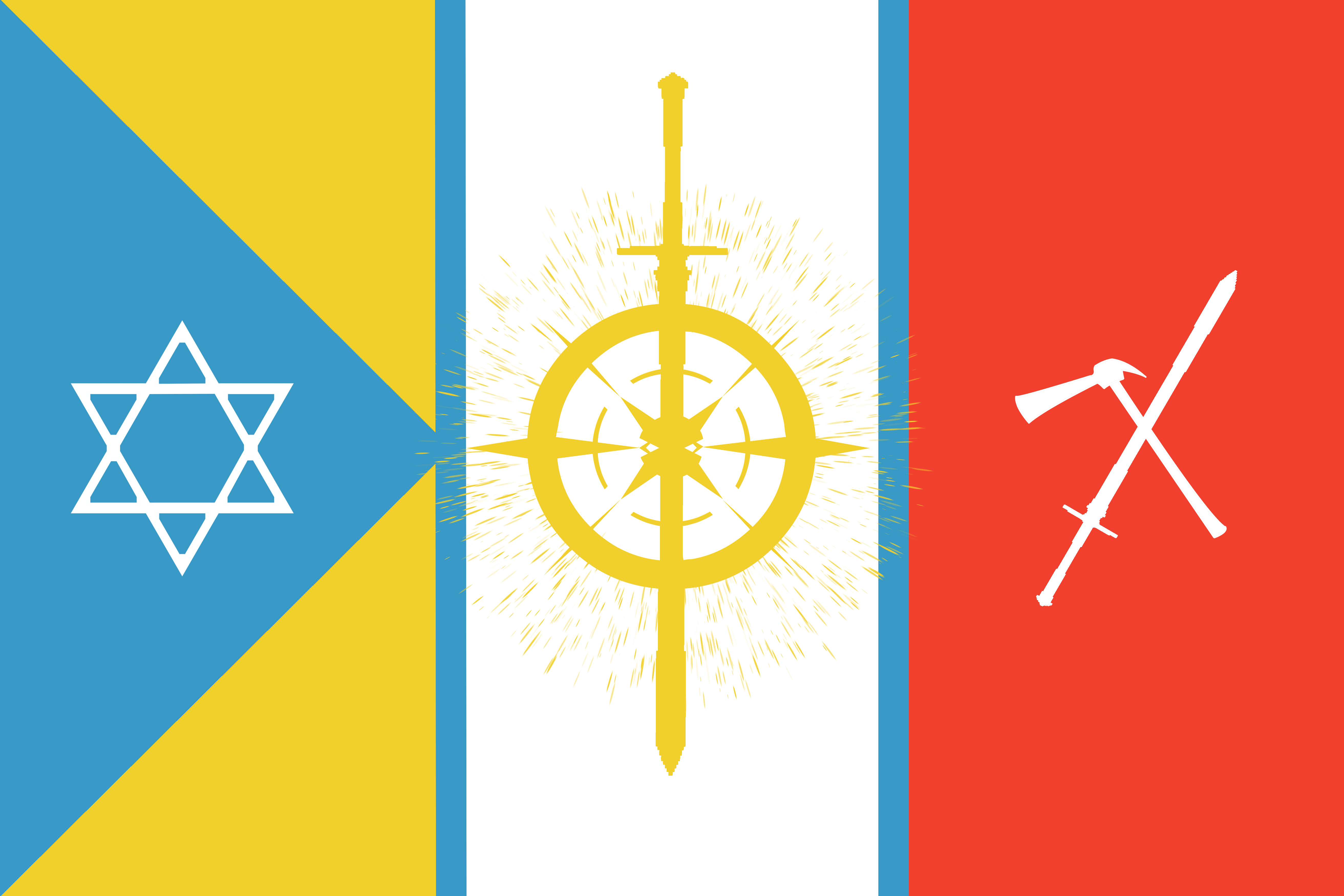 王国マハヴォーエ国旗，3111年改定後